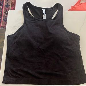Lululemon Ebb to Street Cropped Tank Black 8